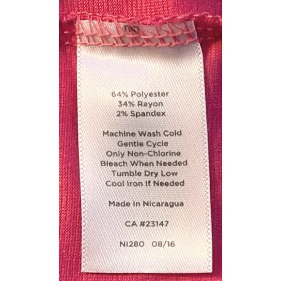 Talbots Open Cardigan Large Pink Lightweight Textured Woven Stretch Patch Pocket - Picture 12 of 12